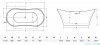 Besco Amber wanna 170x80cm wolnostojąca z syfonem #WAS-170-AB
